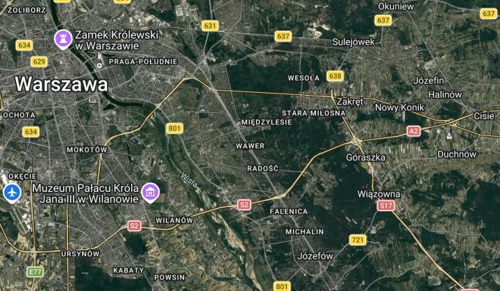 Działka rolno-budowlana Warszawa Wawer, seczkowa