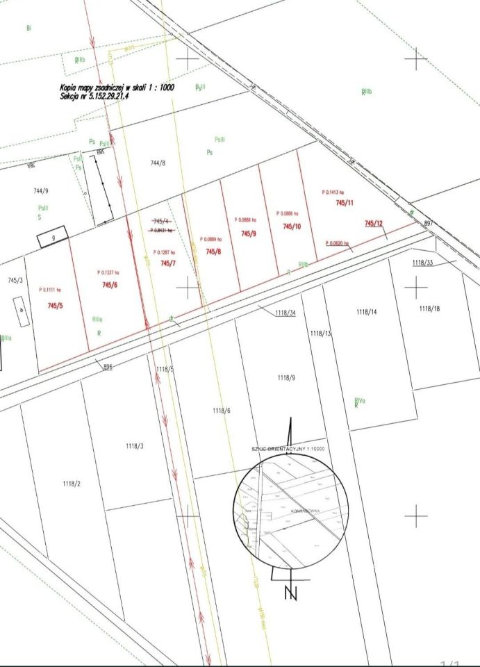 Działka rolno-budowlana Konradówka Gołaczów. Zdjęcie 1
