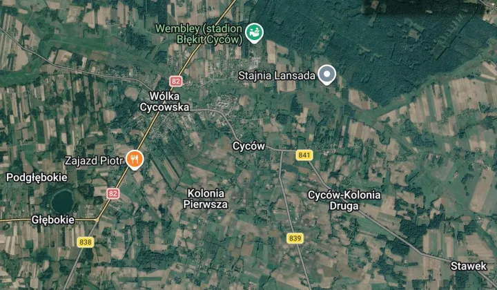 Działka budowlana Cyców