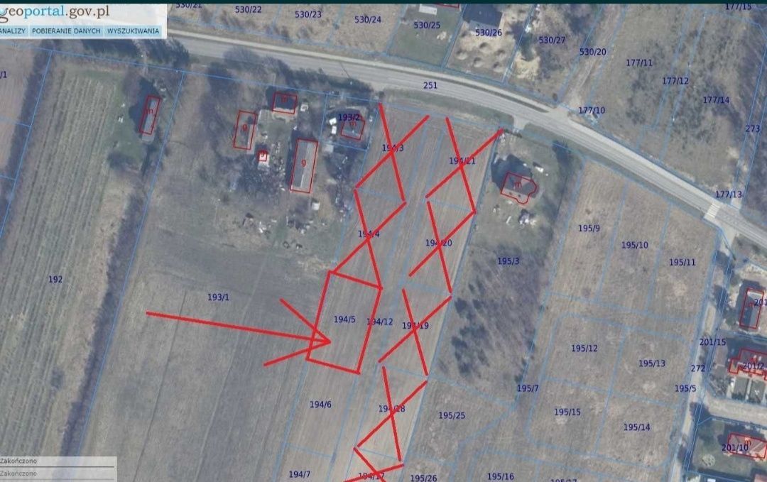 Działka budowlana Głobino. Zdjęcie 2