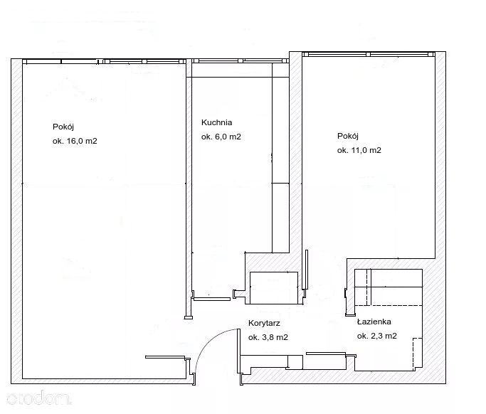 Mieszkanie 2-pokojowe Wrocław Szczepin, ul. Lubińska. Zdjęcie 16