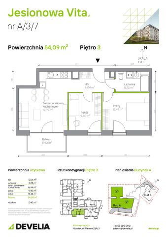 Mieszkanie 3-pokojowe Gdańsk Wrzeszcz, ul. Jesionowa. Zdjęcie 6