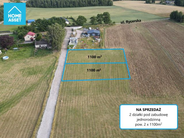 Działka budowlana Robakowo, ul. Rycerska. Zdjęcie 2