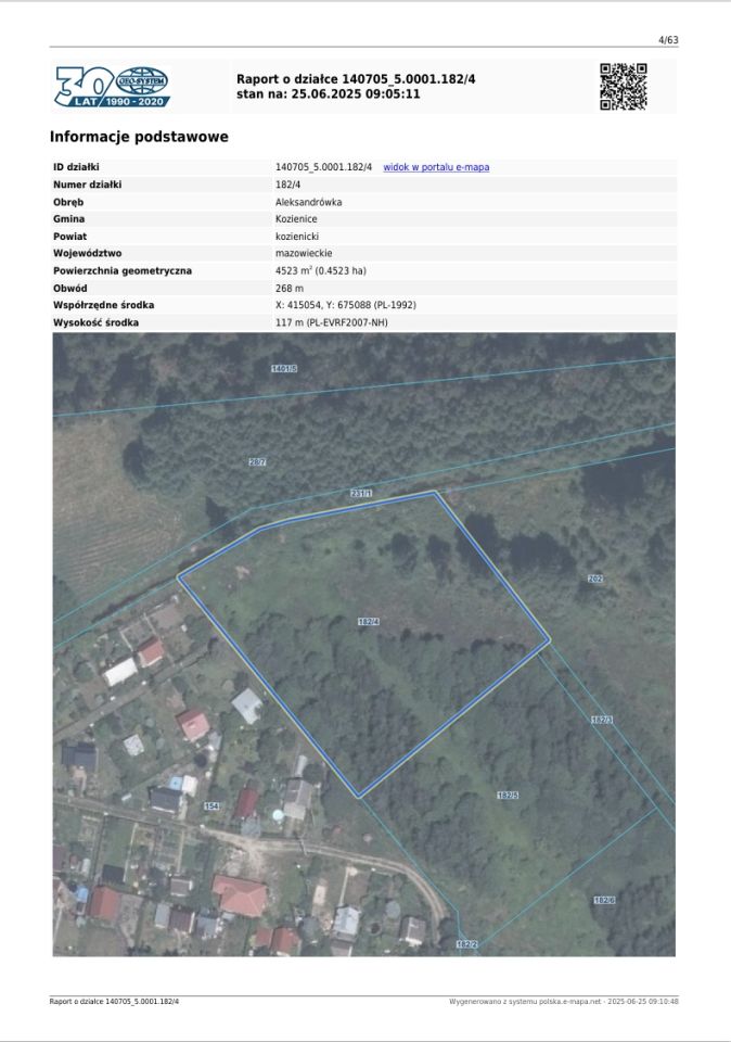 Działka rolna Aleksandrówka, ul. Serdeczna