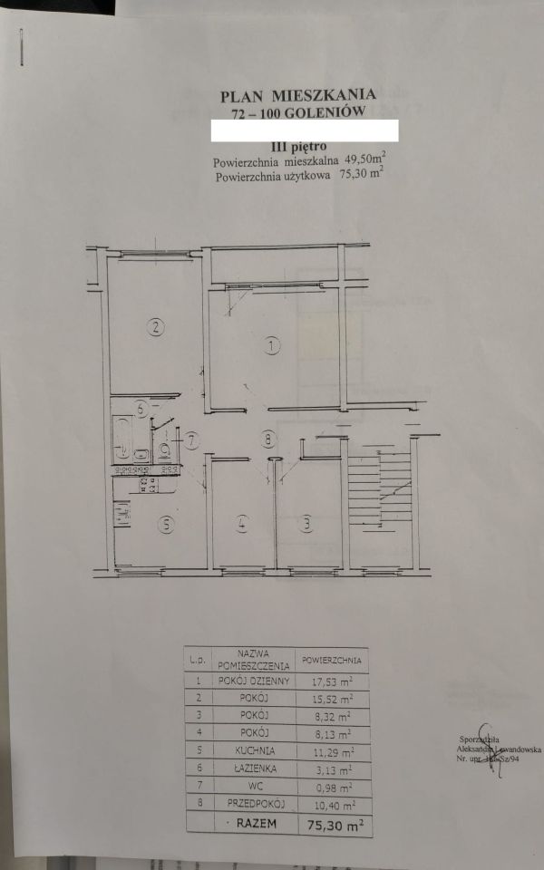 Mieszkanie 4-pokojowe Goleniów, ul. Stanisława Mikołajczyka. Zdjęcie 1