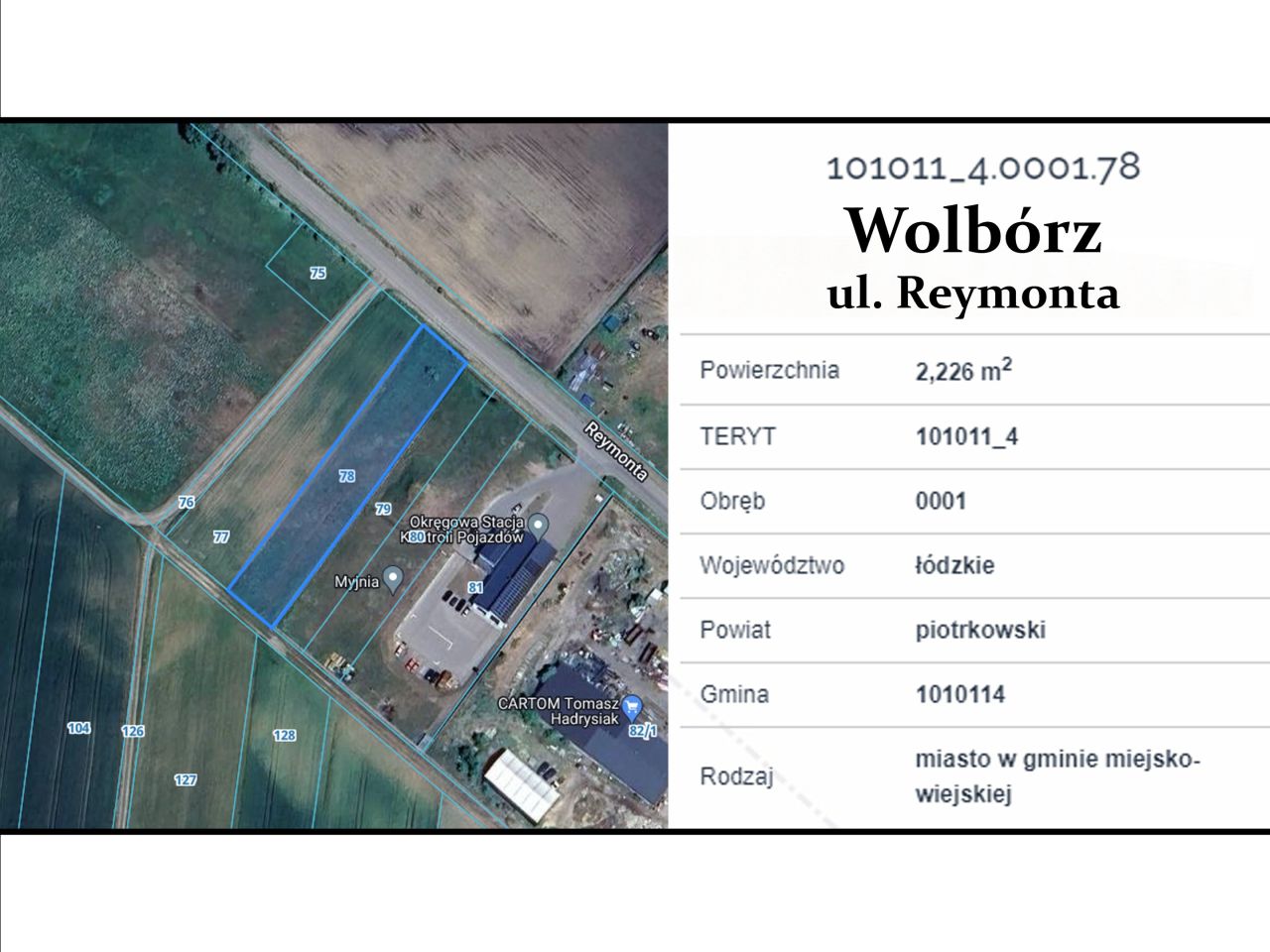 Działka budowlana Wolbórz, ul. Reymonta. Zdjęcie 2