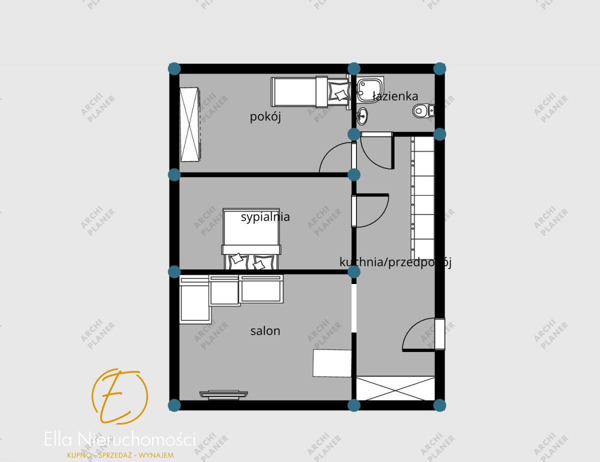 Mieszkanie 3-pokojowe Legnica, ul. Wjazdowa. Zdjęcie 14