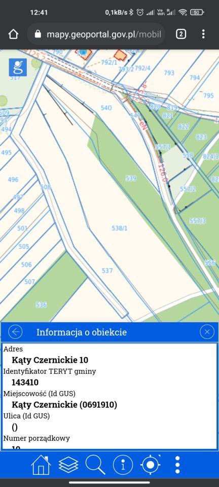 Działka rolno-budowlana Kąty Czernickie