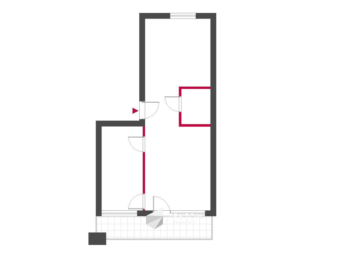 Mieszkanie 3-pokojowe Poznań Łazarz, ul. Wojskowa. Zdjęcie 12