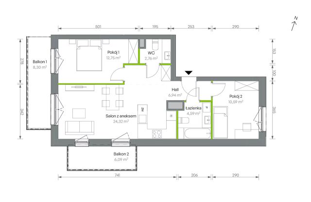 Mieszkanie 3-pokojowe Warszawa Targówek, ul. Oliwska. Zdjęcie 16