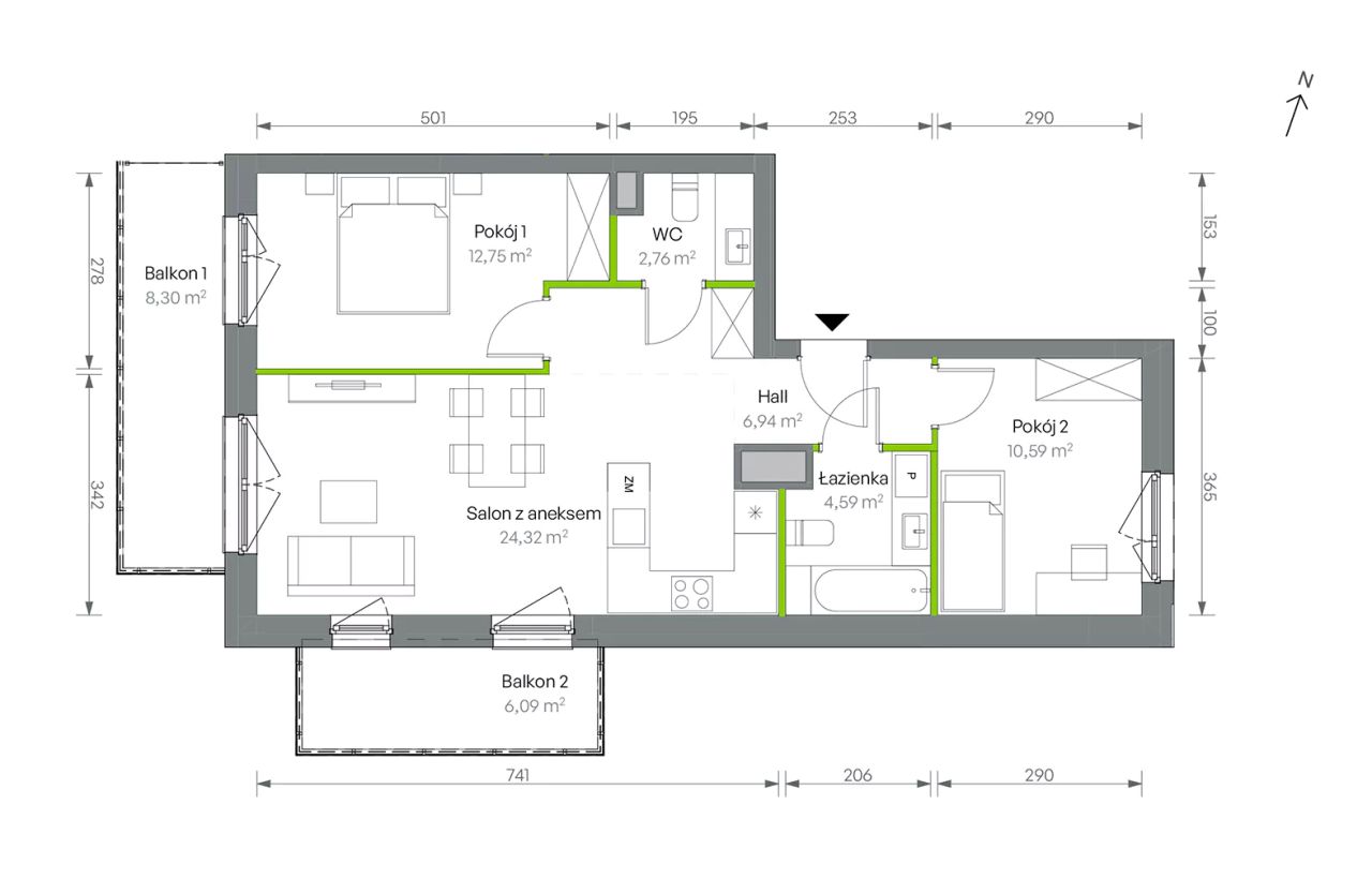 Mieszkanie 3-pokojowe Warszawa Targówek, ul. Oliwska. Zdjęcie 16