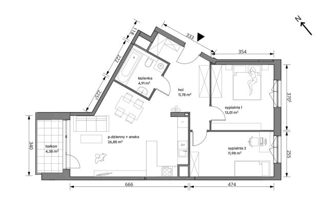 Mieszkanie 3-pokojowe Warszawa Włochy, ul. Trzcinowa. Zdjęcie 7