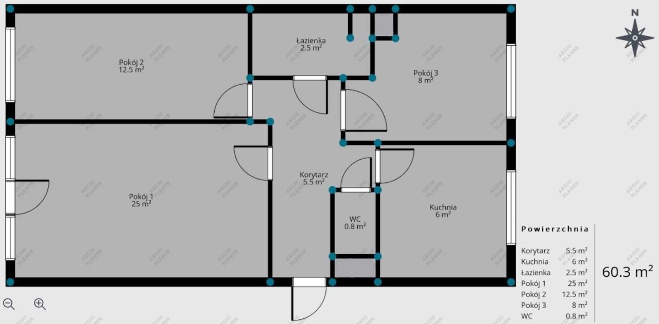 Mieszkanie 3-pokojowe Augustów, ul. Joachima Chreptowicza. Zdjęcie 6