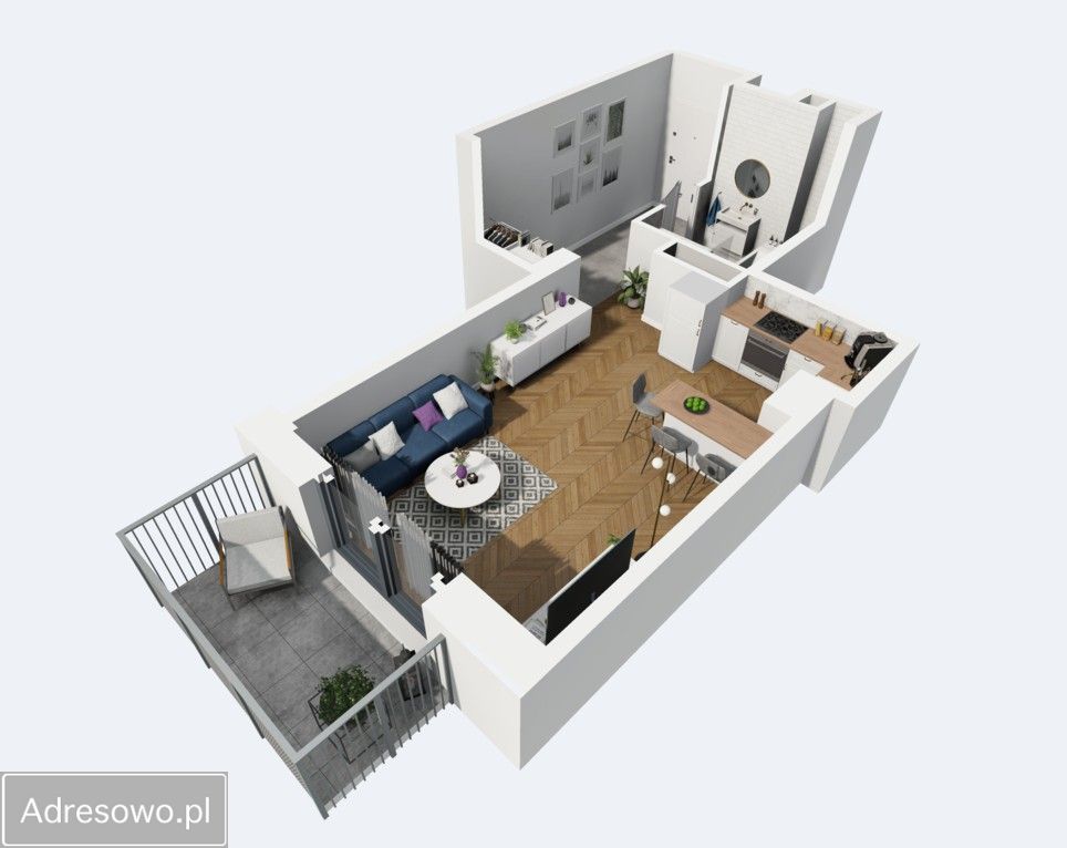 Mieszkanie 1-pokojowe Warszawa Ursus, ul. Posag 7 Panien. Zdjęcie 3