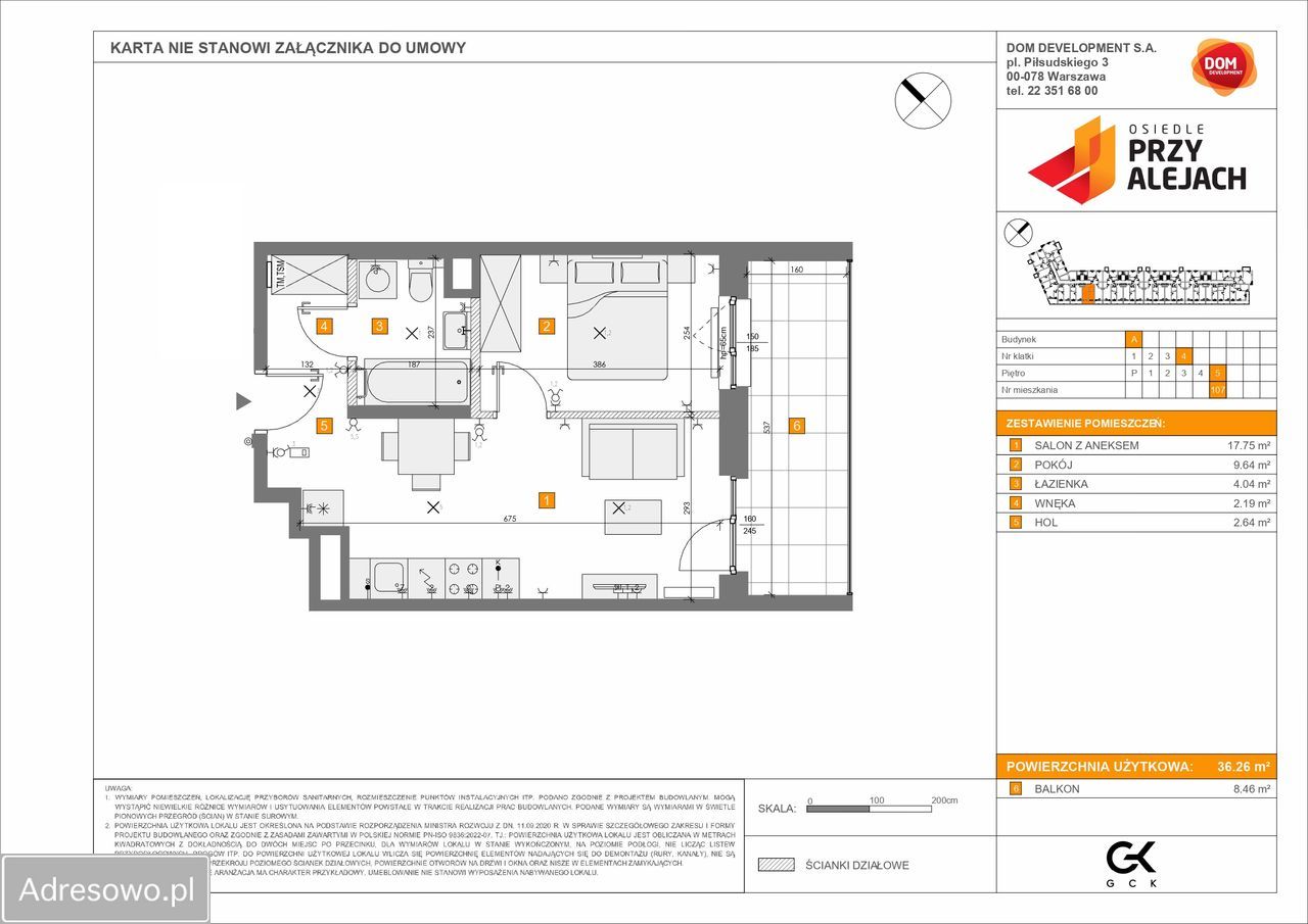 Mieszkanie 2-pokojowe Warszawa Włochy, ul. Aleje Jerozolimskie. Zdjęcie 9