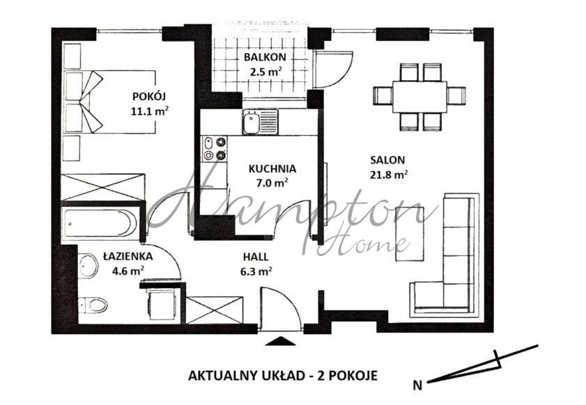 Mieszkanie 2-pokojowe Warszawa Mokotów, ul. Rajska. Zdjęcie 10
