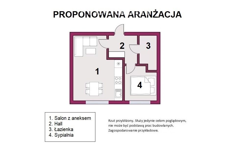 Mieszkanie 2-pokojowe Łódź Widzew, al. marsz. Józefa Piłsudskiego. Zdjęcie 3