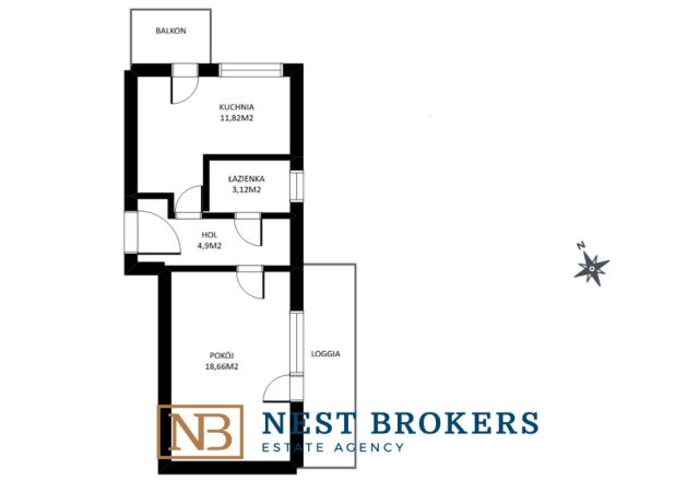 Mieszkanie 1-pokojowe Kraków Rakowice, ul. Tadeusza Kantora. Zdjęcie 22