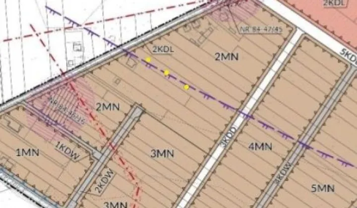 Działka budowlana Kłobuck Zagórze, ul. Równoległa