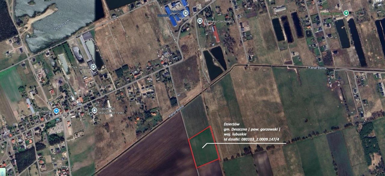 Działka inwestycyjna Dzierżów