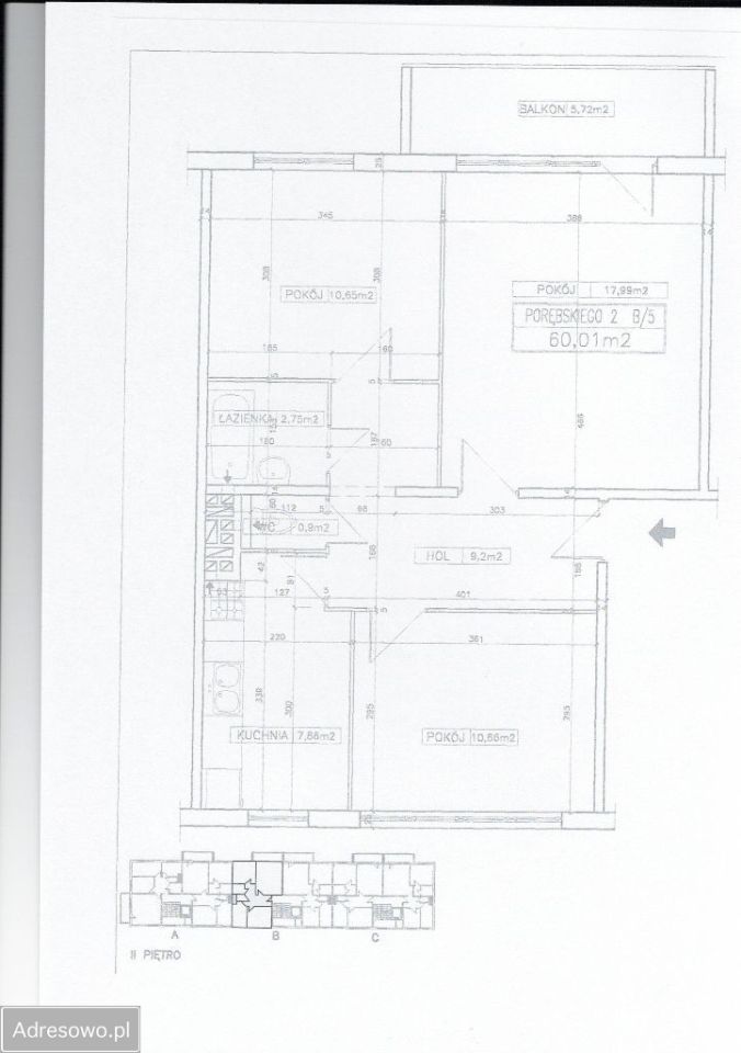 Mieszkanie 3-pokojowe Gdynia Pogórze, ul. Wiceadmirała Kazimierza Porębskiego. Zdjęcie 7
