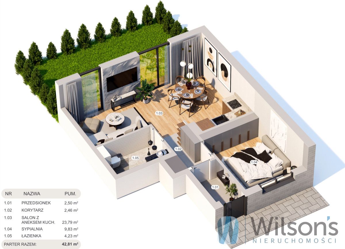 Mieszkanie 2-pokojowe Marki, ul. Marii Skłodowskiej-Curie. Zdjęcie 5