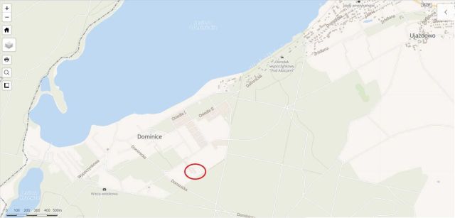 Działka rekreacyjna Dominice, ul. Dębowa. Zdjęcie 1