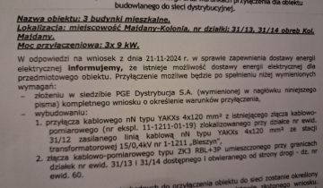 Działka budowlana Majdany Majdany-Kolonia