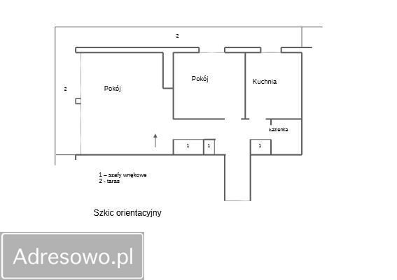 Mieszkanie 2-pokojowe Warszawa Śródmieście, ul. Wilcza