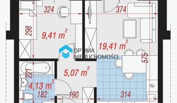 Mieszkanie 2-pokojowe Jelenia Góra Cieplice Śląskie-Zdrój, ul. ks. Prałata Józefa Steca
