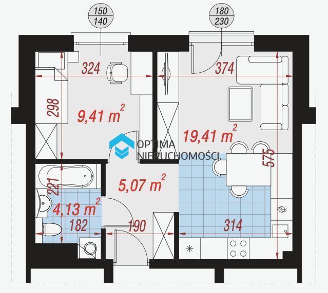 Mieszkanie 2-pokojowe Jelenia Góra Cieplice Śląskie-Zdrój, ul. ks. Prałata Józefa Steca. Zdjęcie 15