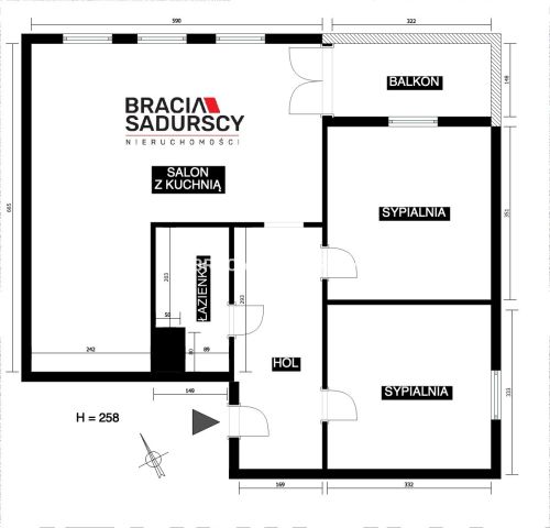 Mieszkanie 3-pokojowe Kraków Bronowice, ul. Bartosza Głowackiego. Zdjęcie 19
