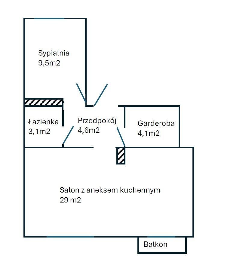 Mieszkanie 2-pokojowe Łódź Górna, ul. Stanisława Przybyszewskiego. Zdjęcie 15