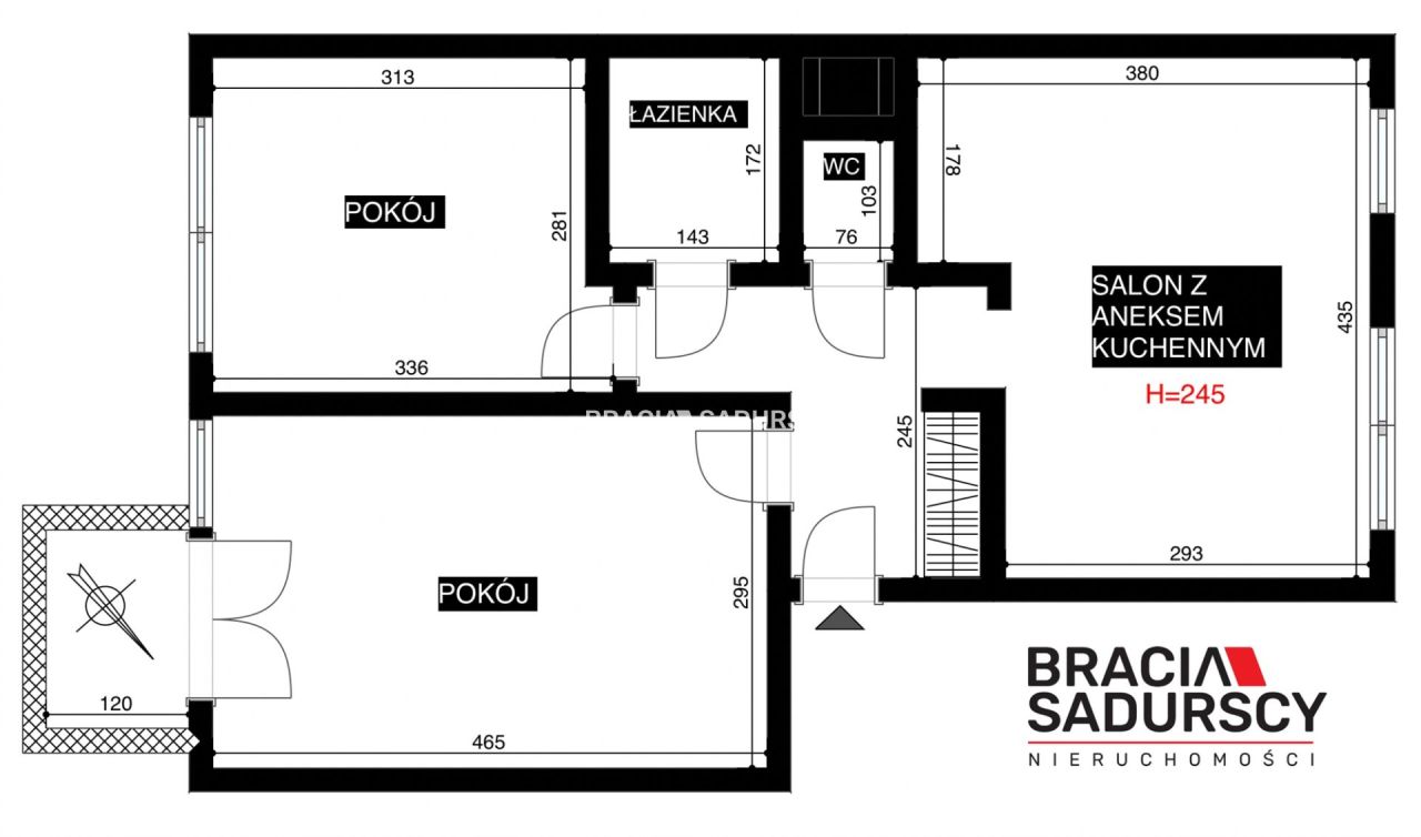 Mieszkanie 3-pokojowe Kraków Krowodrza, ul. Opolska. Zdjęcie 14