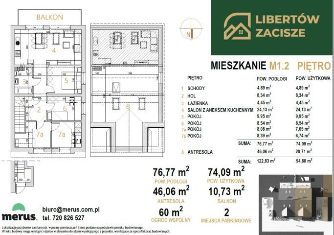 Mieszkanie 5-pokojowe Libertów, ul. św. Floriana. Zdjęcie 7