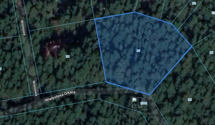 Działka leśna Sokolniki-Las, ul. Władysława Orkana