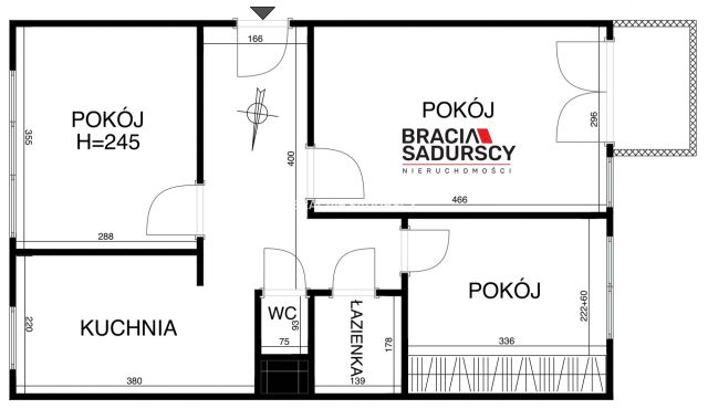 Mieszkanie 3-pokojowe Kraków Olsza, ul. Mirosława Dzielskiego. Zdjęcie 15