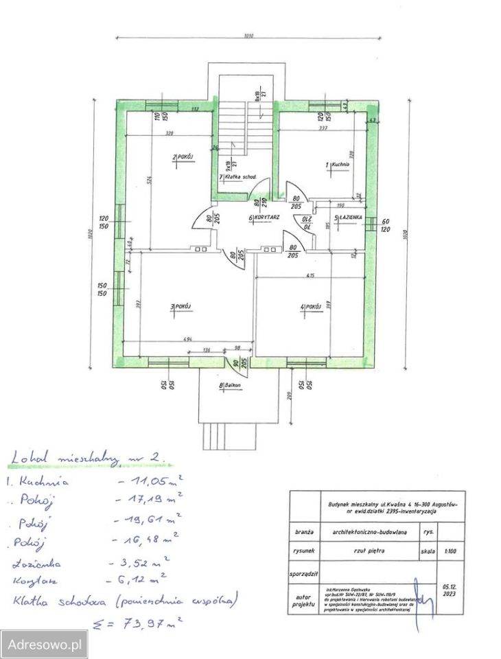 Mieszkanie 3-pokojowe Augustów, ul. Kwaśna. Zdjęcie 16