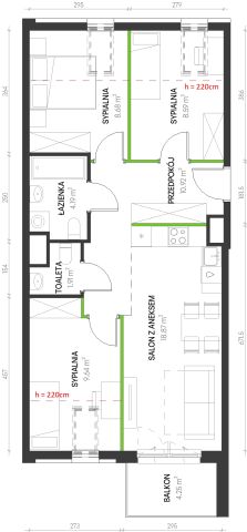 Mieszkanie 4-pokojowe Wrocław Maślice, ul. Augustowska. Zdjęcie 6