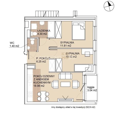 Mieszkanie 3-pokojowe Wrocław Psie Pole. Zdjęcie 13