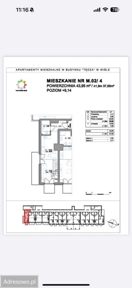 Mieszkanie 2-pokojowe Wisła Centrum, ul. Miła. Zdjęcie 19