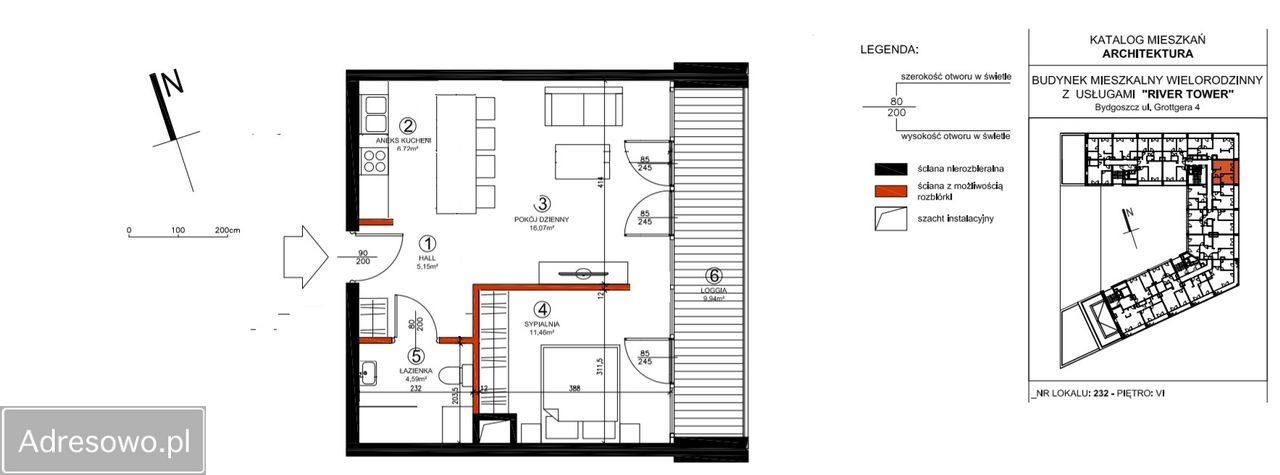 Mieszkanie 2-pokojowe Bydgoszcz Okole, ul. Artura Grottgera. Zdjęcie 8