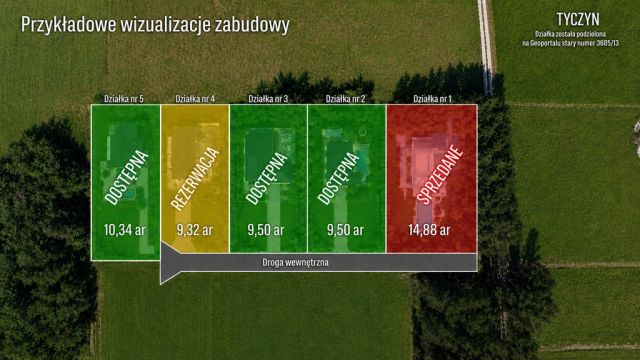 Działka budowlana Tyczyn, ul. Potoki. Zdjęcie 2