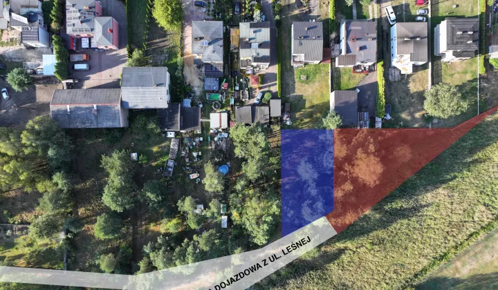 Działka budowlana Woźniki Dyrdy, ul. Leśna