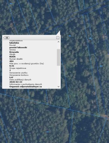 Działka leśna Ruda. Zdjęcie 1