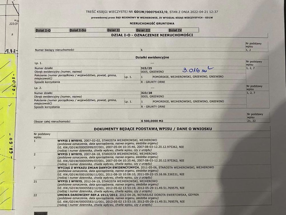 Działka rolna Gniewino. Zdjęcie 3