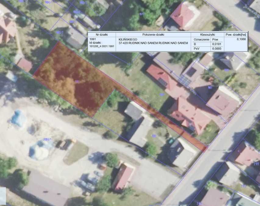 Działka budowlana Rudnik nad Sanem, ul. Jana Kilińskiego. Zdjęcie 3