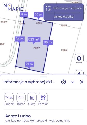 Działka budowlana Luzino, ul. Miętowa. Zdjęcie 1