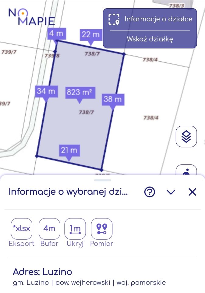 Działka budowlana Luzino, ul. Miętowa. Zdjęcie 1