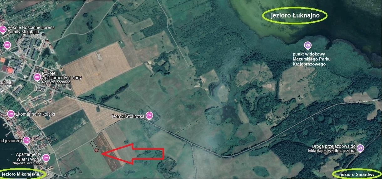 Działka budowlana Mikołajki Dybowo, ul. Dybowska. Zdjęcie 3